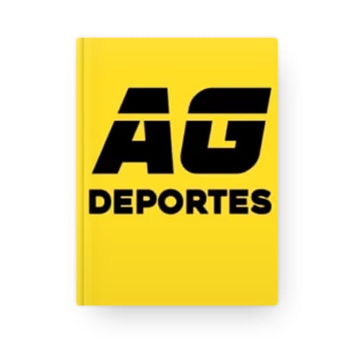 Cuaderno de notas para coberturas y entrevistas deportivas de AG Deportes