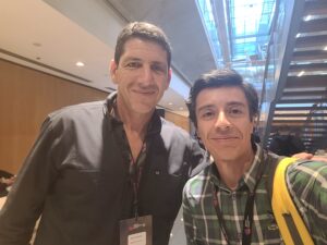 Rubén Tello y Raúl Sanzotti director deportivo de Argentinos Juniors