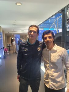 Rubén Tello y Quentin Paquelier del Club America